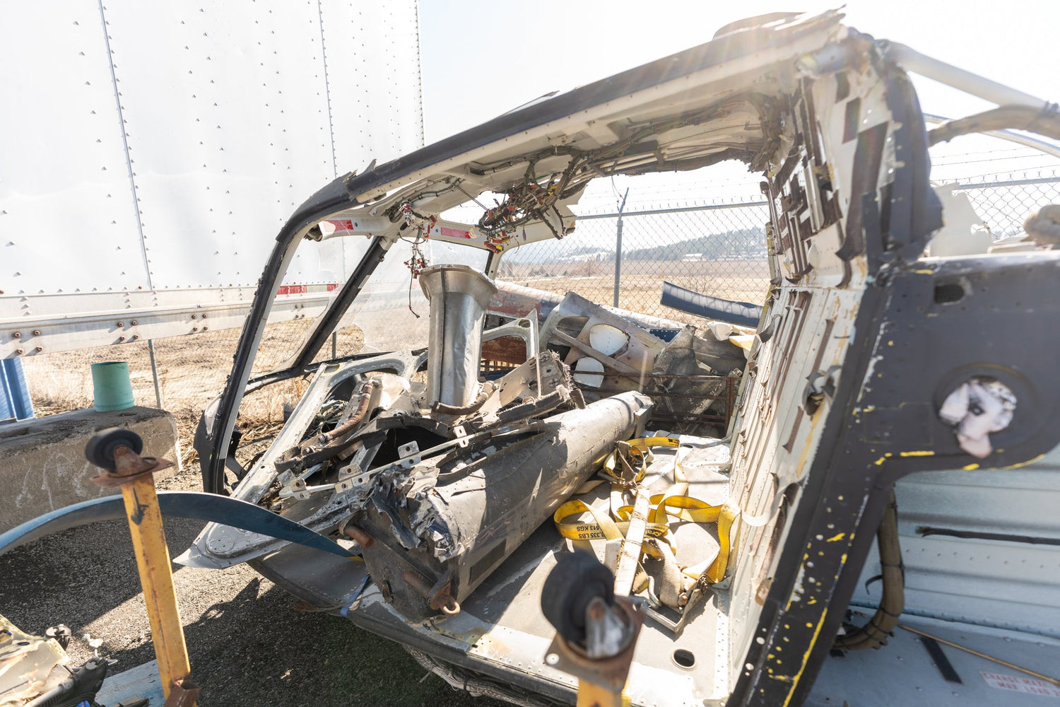 AS350 Crash Landing Production Film Set Dressing