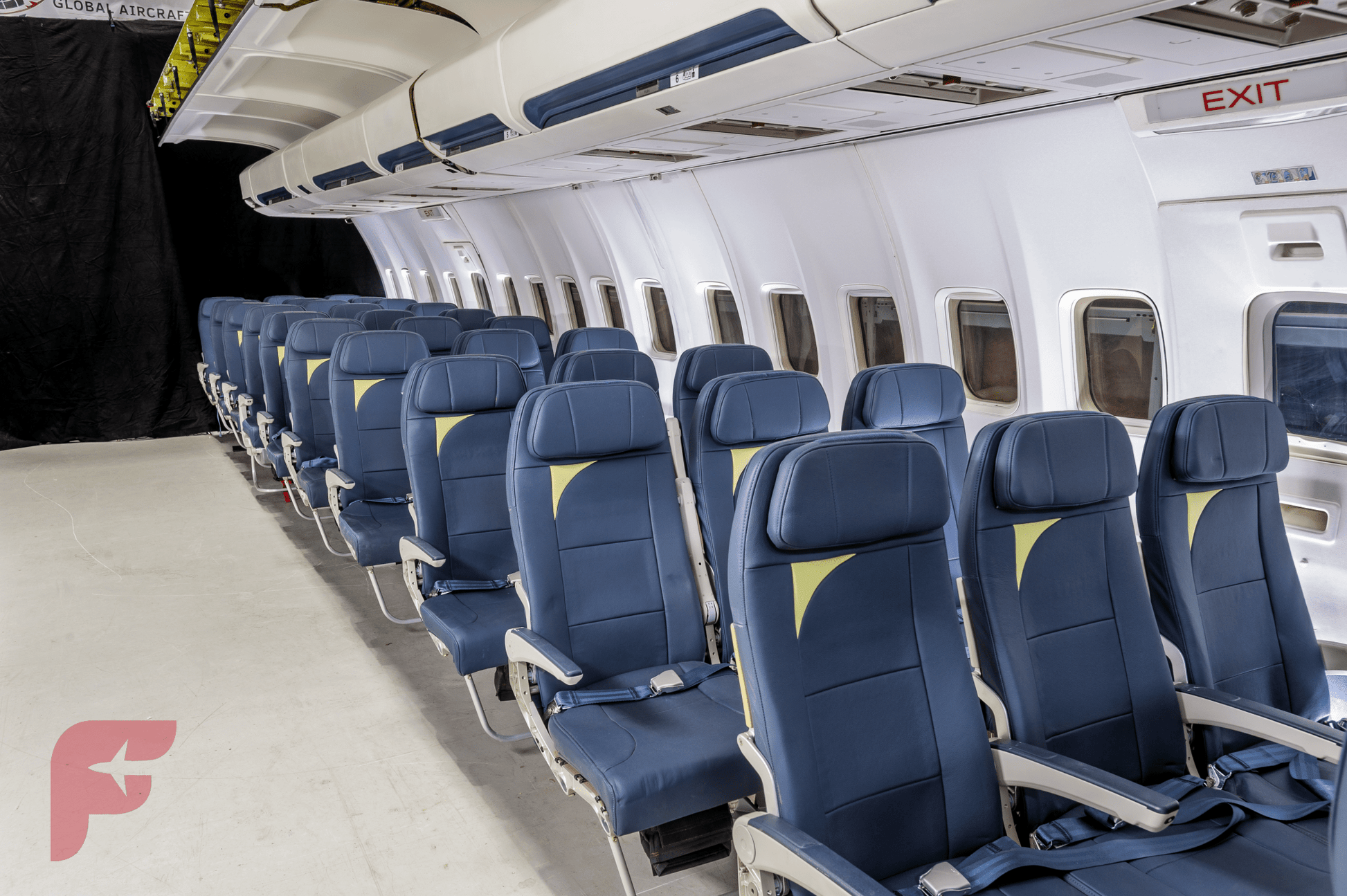 Boeing 737 Cabin Film Set Prop - FlightFlix™