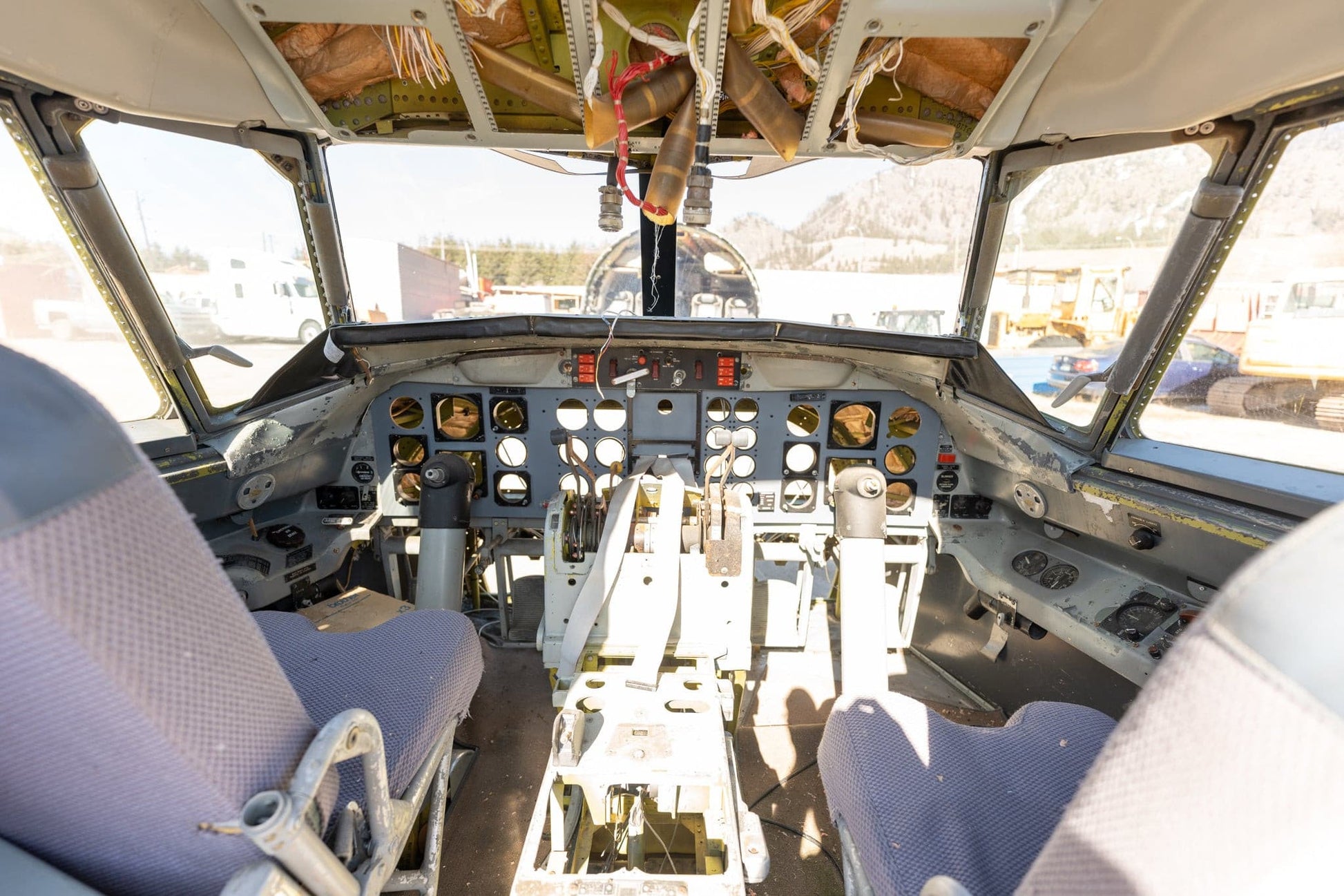 Airplane Cockpit Controls - Convair 580 Standing Set and Aero Mockup